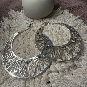 Plunder Radiant Silver Statement Earrings